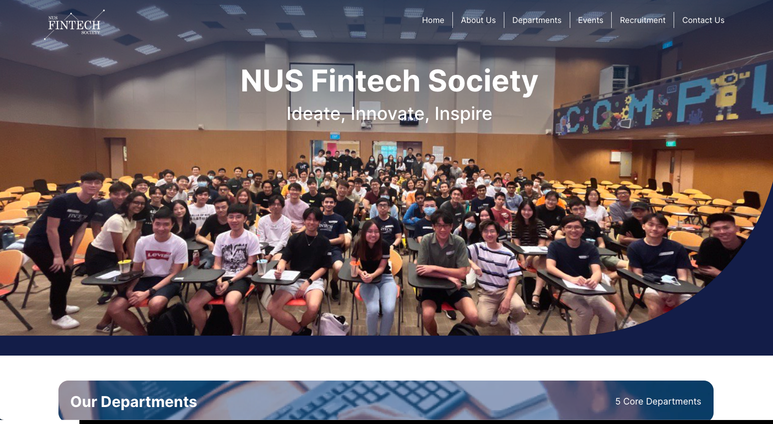 NUS Fintech Society Website